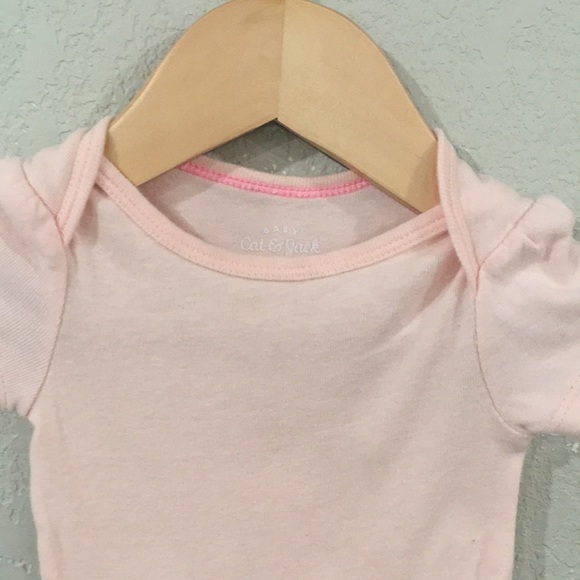 Carter’s Cat & Jack Baby 3-6M Leopard & Pink Bodysuit 100% Cotton - Picture 8 of 14